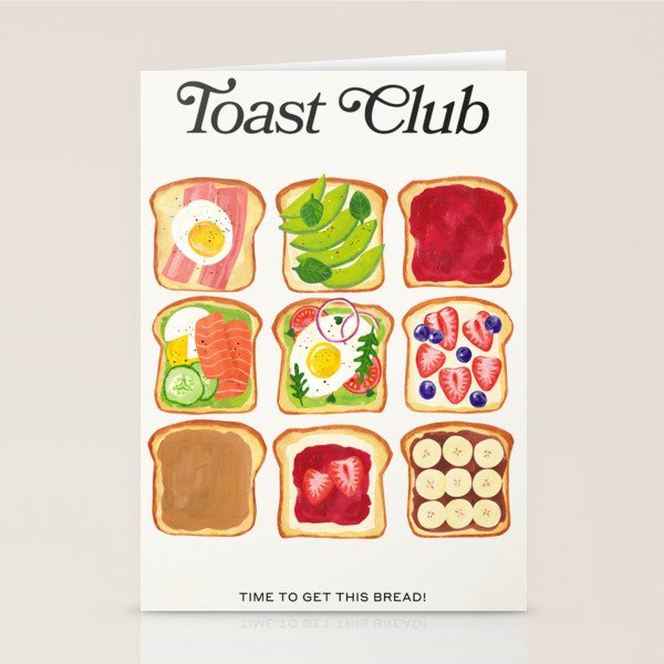 The Toast Club: Brunch Art Stationery Card Gallery Image 2