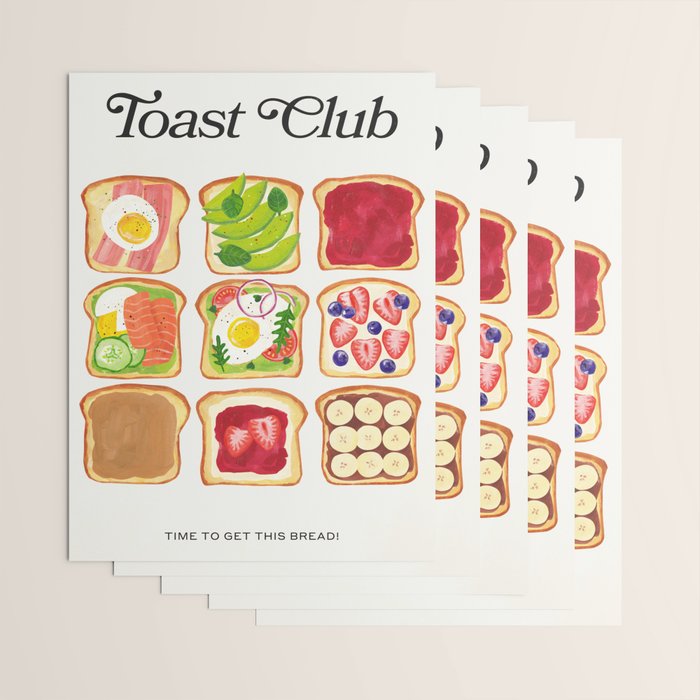 The Toast Club: Brunch Art Wrapping Paper Gallery Image 3