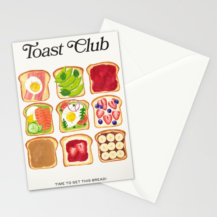 The Toast Club: Brunch Art Stationery Card Gallery Image 2