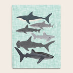 Sharks nature animal illustration texture print marine biologist sea life ocean Andrea Lauren Notebook Gallery Image 4