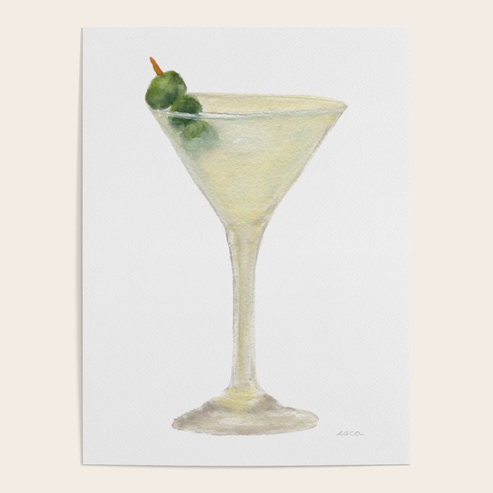 Dry Martini and Olives Happy Hour Poster Gallery Image 4