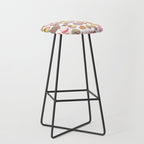 Mexican Sweet Bakery Frenzy // white background // pastel colors pan dulce Stool Gallery Image 1