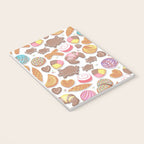 Mexican Sweet Bakery Frenzy // white background // pastel colors pan dulce Notebook Gallery Image 3