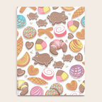 Mexican Sweet Bakery Frenzy // white background // pastel colors pan dulce Notebook Gallery Image 4