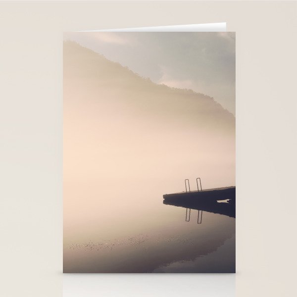 Morning Fog On The Little Tennessee River - Smoky Mountains Stationery Card Gallery Image 2