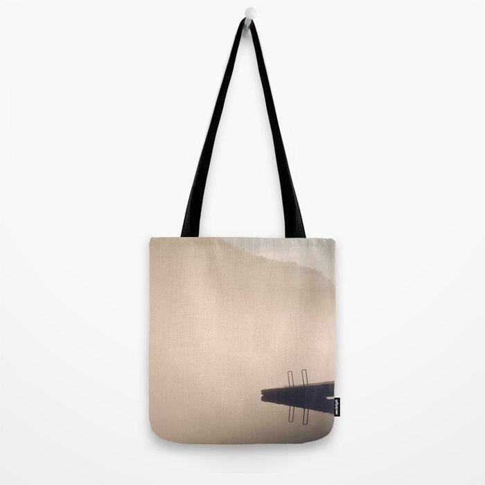Morning Fog On The Little Tennessee River - Smoky Mountains Tote Bag Gallery Image 2