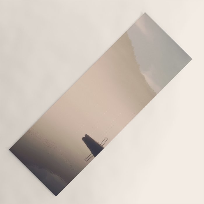 Morning Fog On The Little Tennessee River - Smoky Mountains Yoga Mat Gallery Image 1