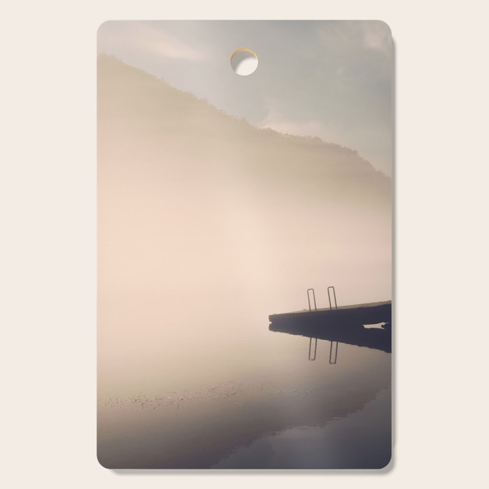 Morning Fog On The Little Tennessee River - Smoky Mountains Cutting Board Gallery Image 1