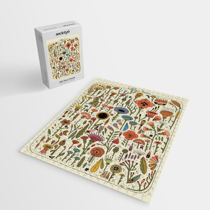 Wildflower Chart Jigsaw Puzzle Gallery Image 2