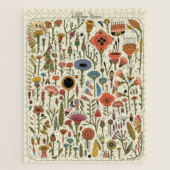 Wildflower Chart Jigsaw Puzzle Gallery Image 1