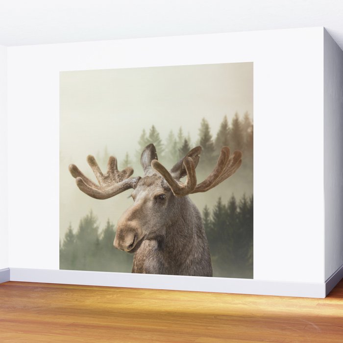 Moose Wall Mural Gallery Image 2
