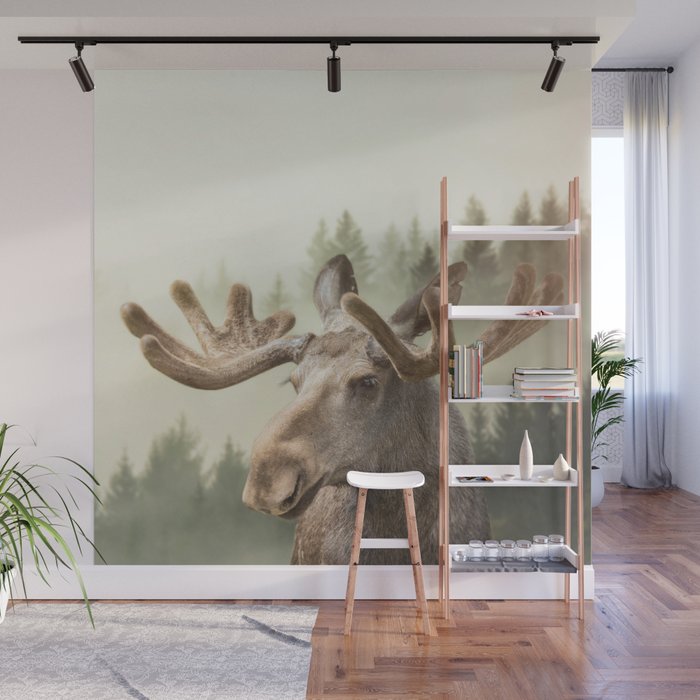 Moose Wall Mural Gallery Image 1