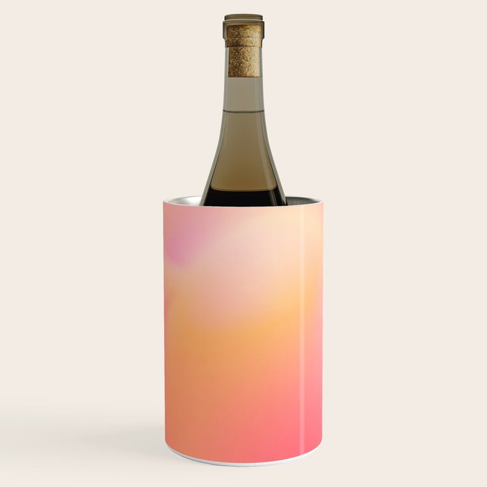 Raise Your Vibration - Pastels Aura Pink Gradient Wine Chiller Gallery Image 1