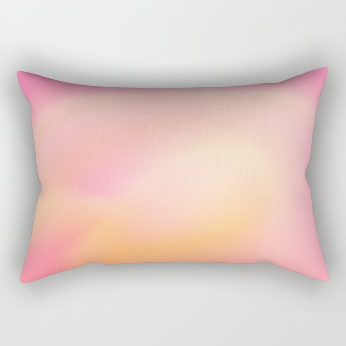Raise Your Vibration - Pastels Aura Pink Gradient Rectangular Pillow Gallery Image 1