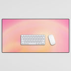 Raise Your Vibration - Pastels Aura Pink Gradient Desk Mat Gallery Image 1