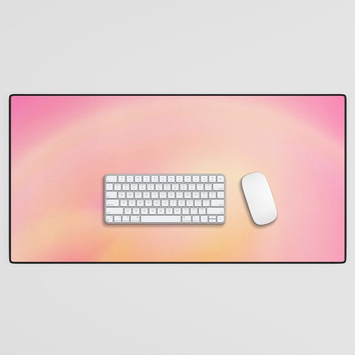 Raise Your Vibration - Pastels Aura Pink Gradient Desk Mat Gallery Image 1