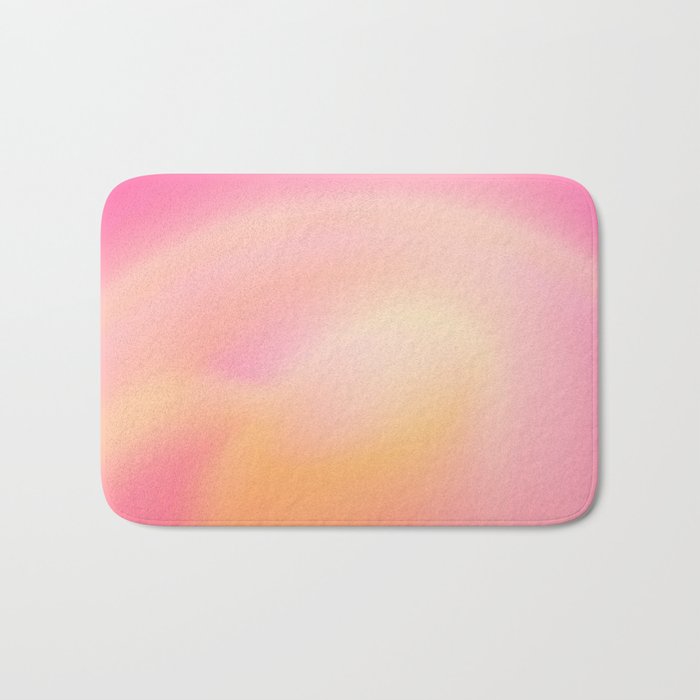 Raise Your Vibration - Pastels Aura Pink Gradient Bath Mat Gallery Image 1