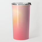 Raise Your Vibration - Pastels Aura Pink Gradient Travel Mug Gallery Image 2