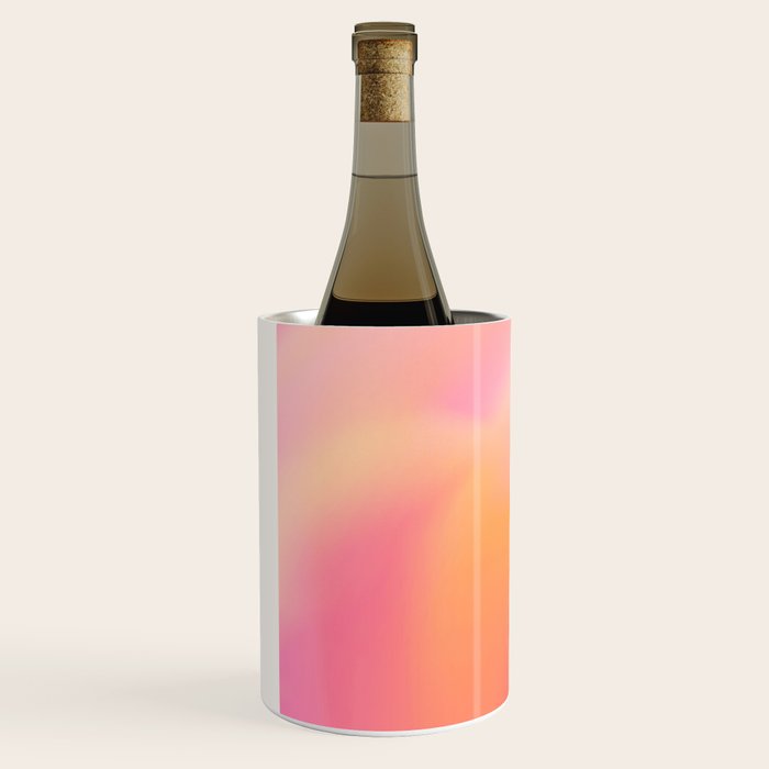Raise Your Vibration - Pastels Aura Pink Gradient Wine Chiller Gallery Image 2