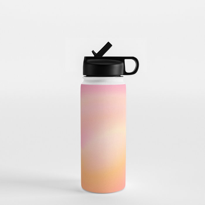 Raise Your Vibration - Pastels Aura Pink Gradient Water Bottle Gallery Image 1