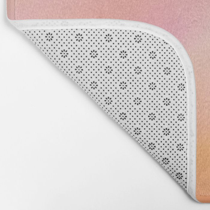 Raise Your Vibration - Pastels Aura Pink Gradient Bath Mat Gallery Image 2