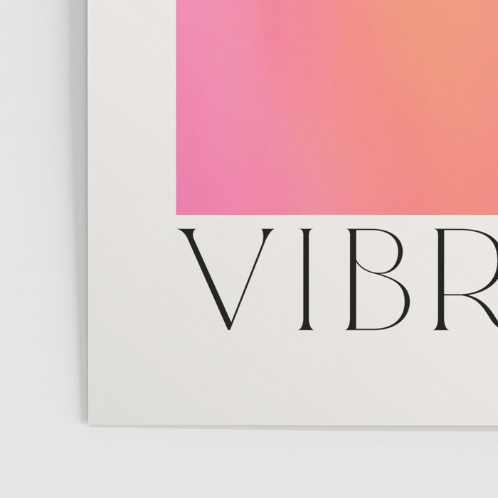 Raise Your Vibration - Pastels Aura Pink Gradient Poster Gallery Image 3