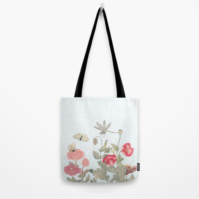 Butterflies, Dragonfly and  flowers Tote Bag Gallery Image 2