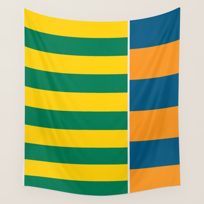 1970s Retro Stripes Wall Tapestry Gallery Image 4