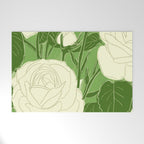 White Roses 8 Welcome Mat Gallery Image 1