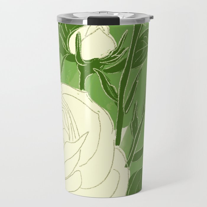 White Roses 8 Travel Mug Gallery Image 1