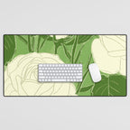 White Roses 8 Desk Mat Gallery Image 1