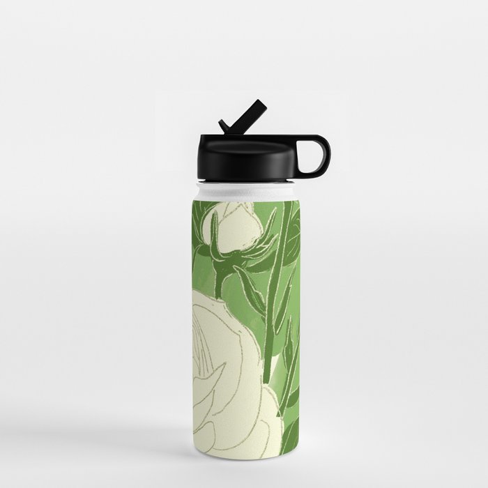 White Roses 8 Water Bottle Gallery Image 1