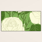 White Roses 8 Desk Mat Gallery Image 3
