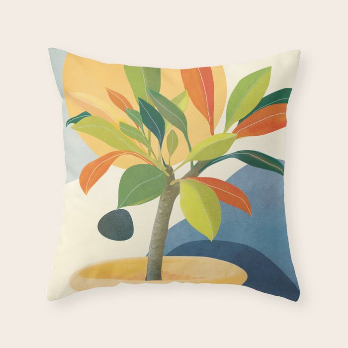 Colorful Branching Out 36 Throw Pillow Gallery Image 1