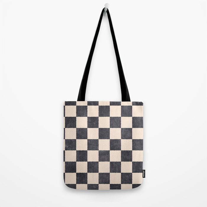 CHECKER - 001 - Graphite Tote Bag Gallery Image 2