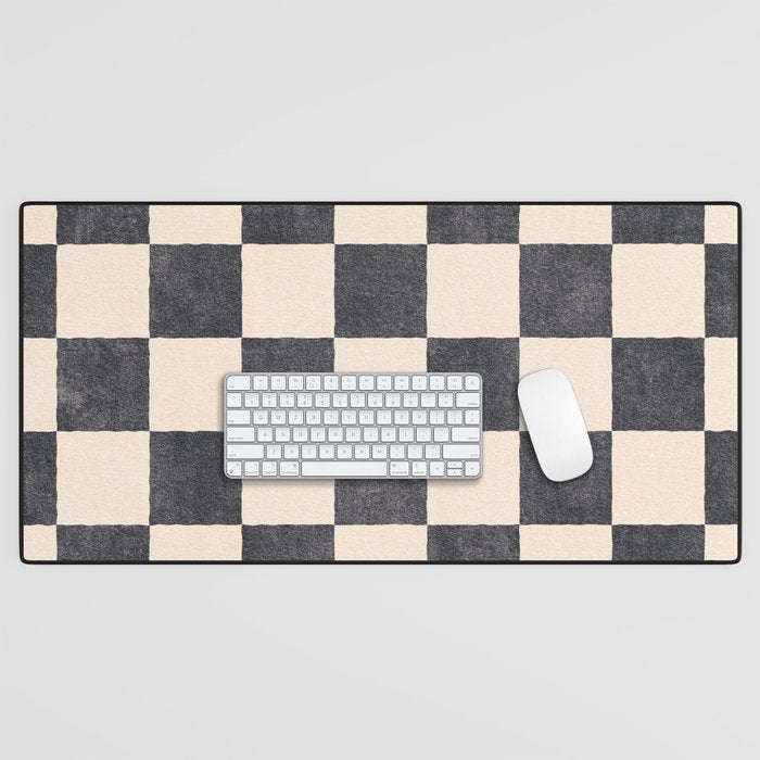 CHECKER - 001 - Graphite Desk Mat Gallery Image 1