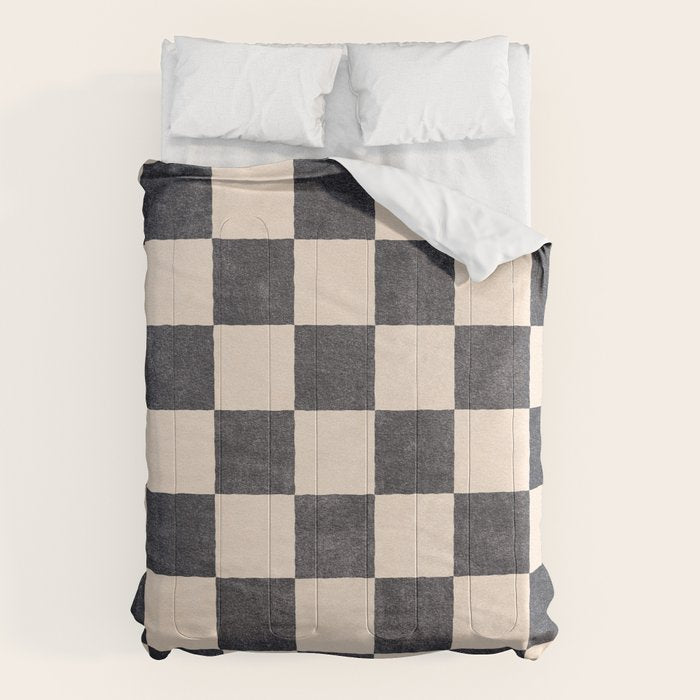 CHECKER - 001 - Graphite Comforter Gallery Image 6