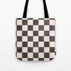 CHECKER - 001 - Graphite Tote Bag Gallery Image 1