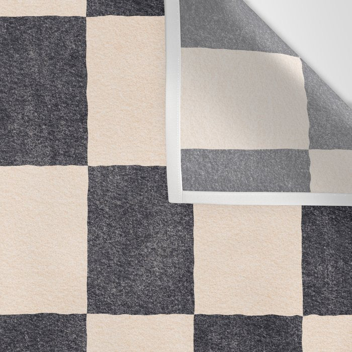 CHECKER - 001 - Graphite Wall Tapestry Gallery Image 3