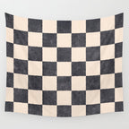 CHECKER - 001 - Graphite Wall Tapestry Gallery Image 4