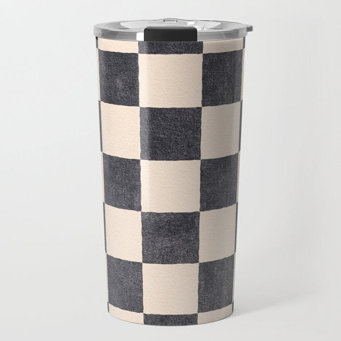 CHECKER - 001 - Graphite Travel Mug Gallery Image 1