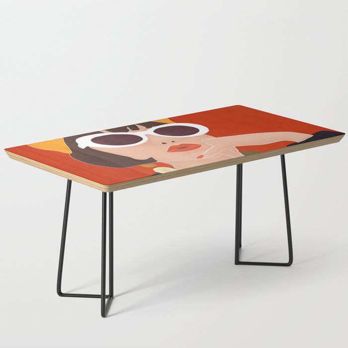 Colorful Woman Portrait Coffee Table Gallery Image 1