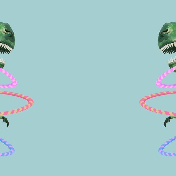 T-Rex the Hula Dancer in Green Coffee Mug Gallery Image 2