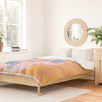 Sweet Strawberry Plant Friends in Peach & Orange Duvet Cover Gallery Image 2