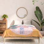 Sweet Strawberry Plant Friends in Peach & Orange Comforter Gallery Image 3