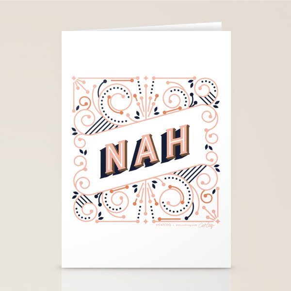Nah - Peach Palette Stationery Card Gallery Image 1