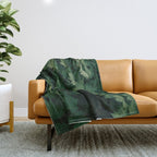 Some Greenery III Throw Blanket Gallery Image 1