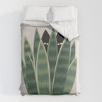 Cat and Plant 22: Sneak Plant Duvet Cover Gallery Image 6