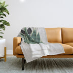 Cat and Plant 22: Sneak Plant Throw Blanket Gallery Image 1