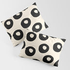 Black and Almond Cream Quark Dots Contemporary Modern Pattern Pillow Sham Gallery Image 3